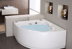 BAIGNOIRE BALNEO D'ANGLE DOUBLES TETES KINEDO / GRANDFORM MODELE MALOYA 140X140