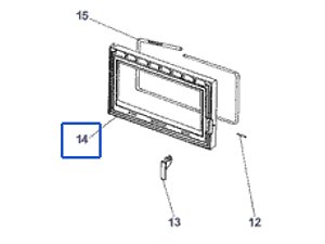 PORTE FONTE -PEINT NOIR P0T28006/P06B