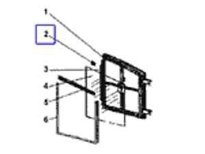 Profile entretoise P0019306 pour insert bois C07867.PTxx