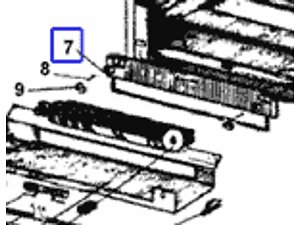 VERROU PORTE CENDRIER P0T13358